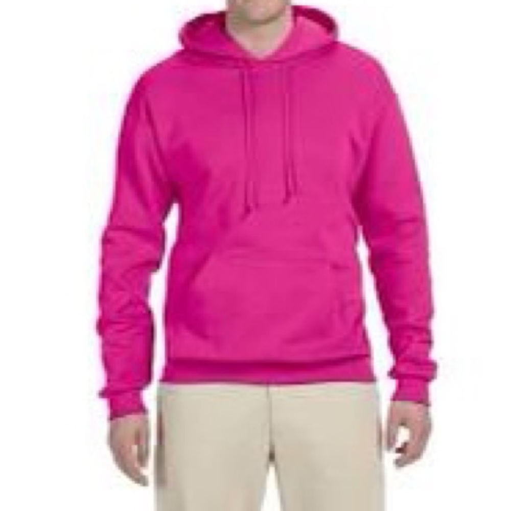 pink hoodie
